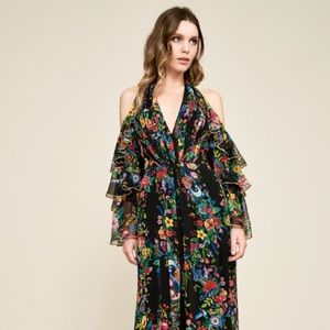 Tadashi Shoji Chiffon Off the shoulder Gown